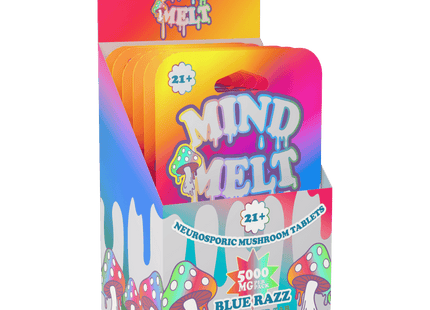 MIND MELT 2 PACK MUSHROOM TABLETS - BLUE RAZZ (SLEEVE OF 10)