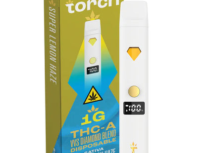TORCH 1G THC-A DIAMOND DISPOSABLE SUPER LEMON HAZE(S) 5PACK