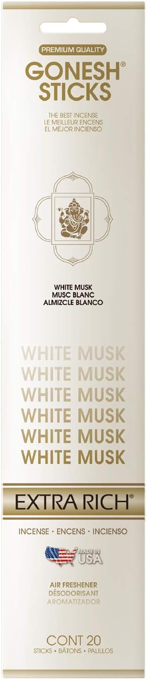 GONESH INCENSE WHITE MUSK