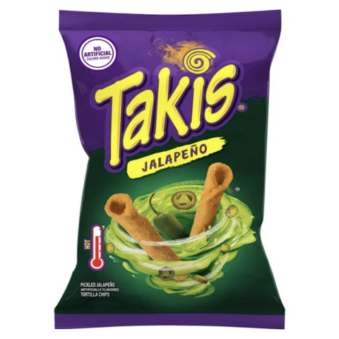 TAKIS 3.25oZ TORTILLA CHIPS JALAPENO 20PACK