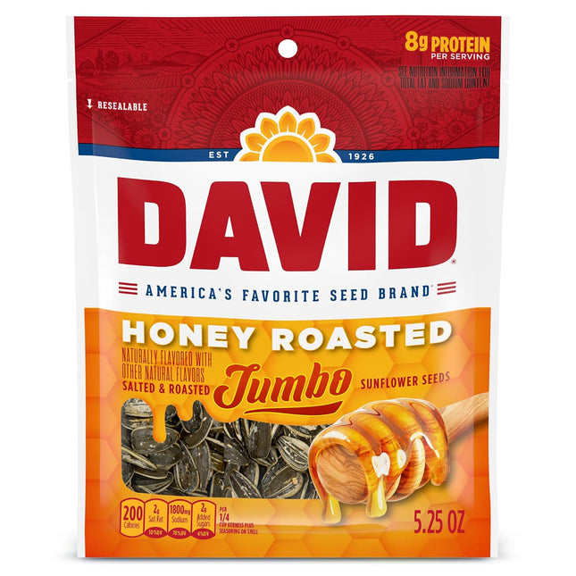 DAVID SUNFLOWER HONEY ROASTED 5.25 OZ