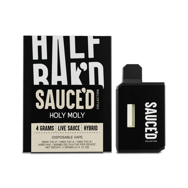 HALF BAK'D 4G LIVE SAUCE'D DISPOSABLE  5PACK