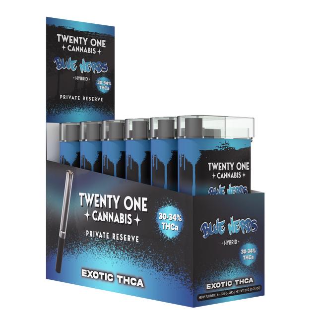 21 3.5G FLOWER BLUE NERDS 6PK