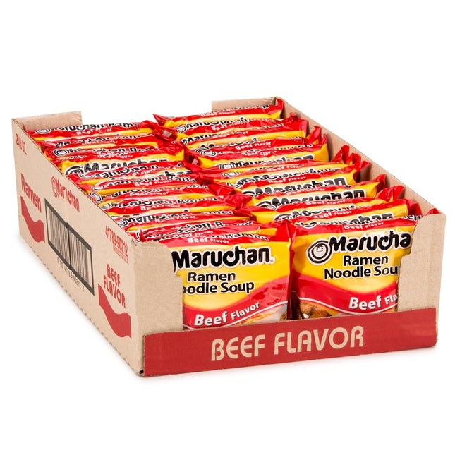 MARUCHAN 3oZ RAMEN NOODLES SOUP ROAST BEEF FLAVOR 24COUNT