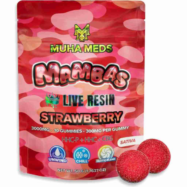 MUHA GUMMIES STRAWBERRY 10PK