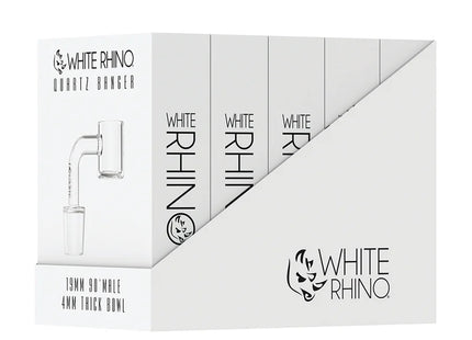 WHITE RHINO 19MM 90 MALE BANGER -2MM