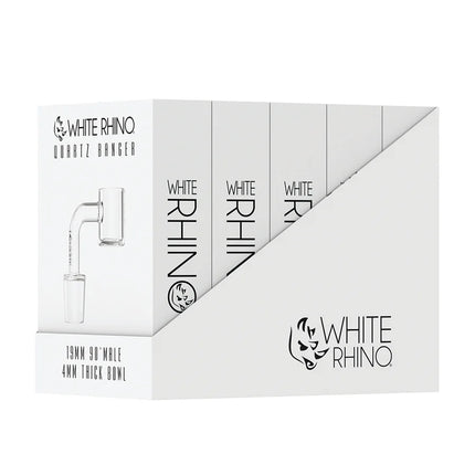 WHITE RHINO 19MM 90 MALE BANGER -2MM