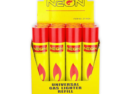 NEON BUTANE GAS REGULAR - 300 ML - 12 CT