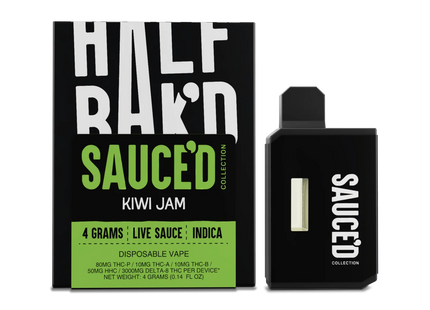 HALF BAK'D 4G LIVE SAUCE'D DISPOSABLE  5PACK