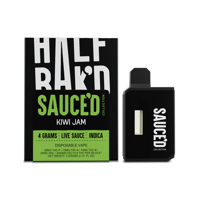 HALF BAK'D 4G LIVE SAUCE'D DISPOSABLE  5PACK