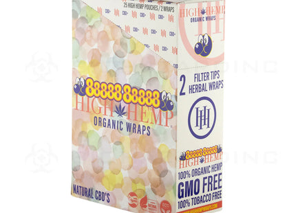HIGH HEMP WRAPS HUBBA 25 CT