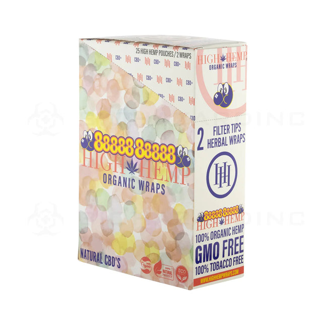 HIGH HEMP WRAPS HUBBA 25 CT