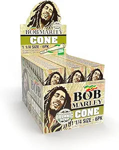 BOB MARLEY 1 1/4 SIZ CONE - 6PK