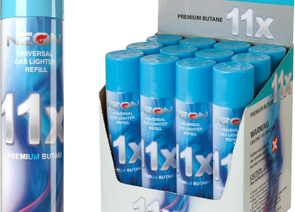 NEON BUTANE GAS 11X - 300 ML - 12 CT