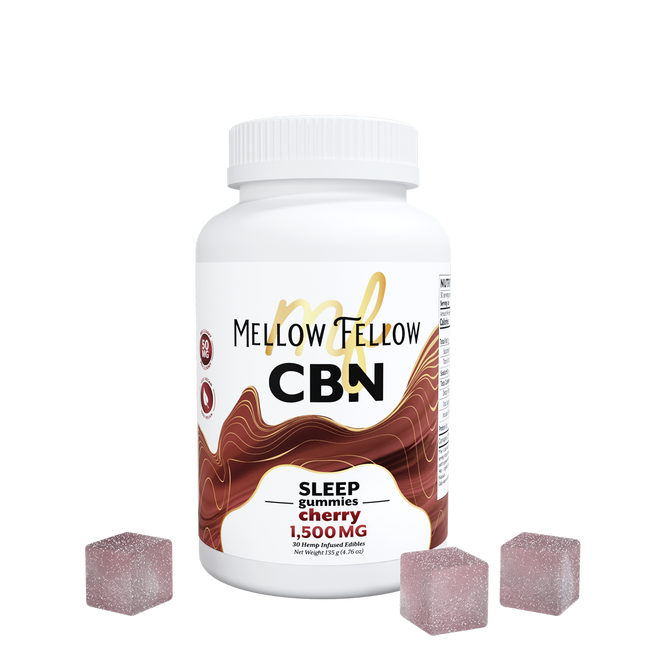 MELLOW FELLOW CBN 1500MG SLEEP GUMMIES CHERRY 30 COUNT
