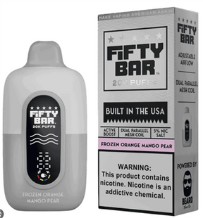 FIFTY BAR V2 NIXODINE + CBD 20K PUFFS DISPOSABLE 5PACK
