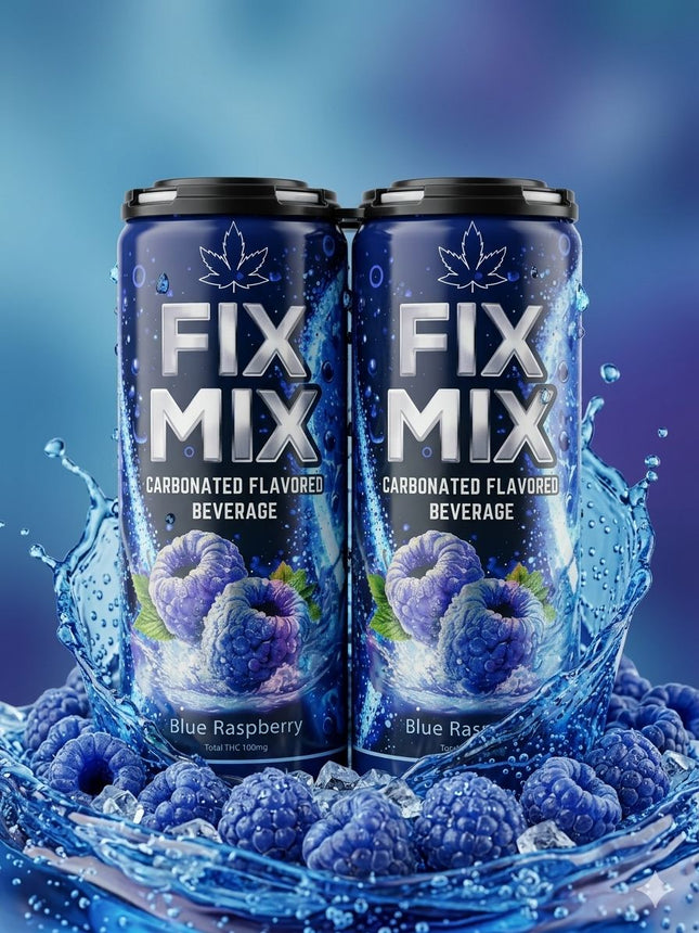 FIX MIX 100MG CARBONATED FLAVORED DRINKS 24PACK