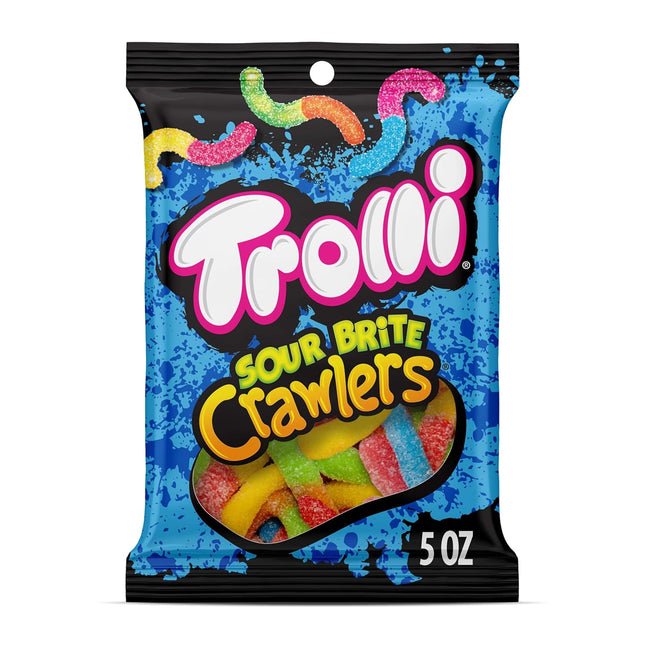 TROLLI 5oZ GUMMI CANDY SOUR BRITE CRAWLERS 1COUNT