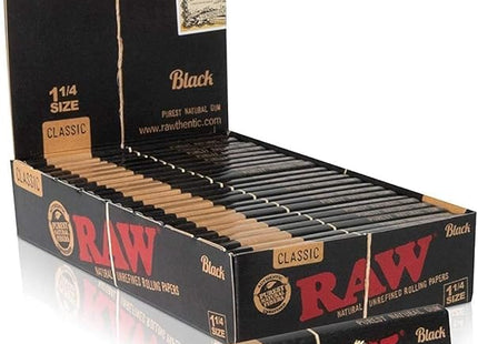RAW BLACK 1 1/4 - 24 PACK
