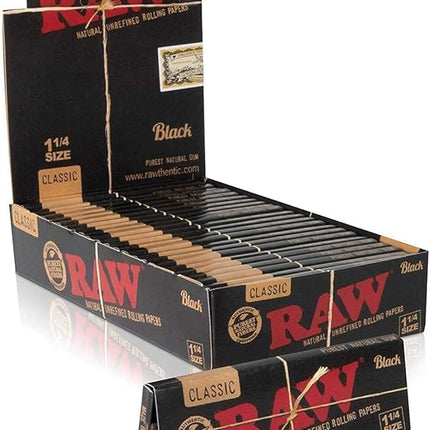 RAW BLACK 1 1/4 - 24 PACK