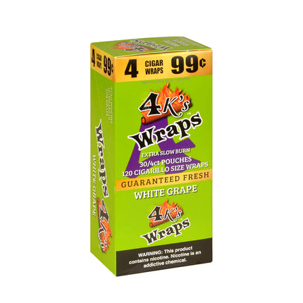 4K'S WRAPS 4/$0.99 WHITE GRAPE
