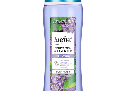 SUAVE BODY WASH 18OZ RELAXING WHITE TEA & LAVENDER 1COUNT