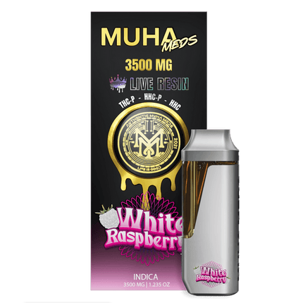 MUHA MEDS 3.5G DISP WHITE RASPB