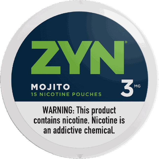 ZYN NICOTINE POUCHES 3MG - MOJITO 5ROLLS