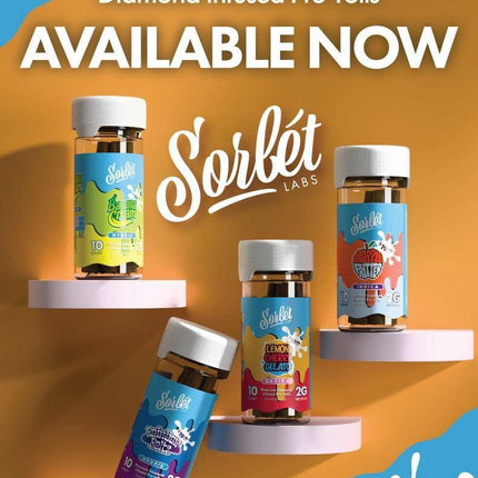 SORBET LABS 2G PREROLLS BLUEBERRY PIE (S) - 10 PACK - PREPRICED $19.99