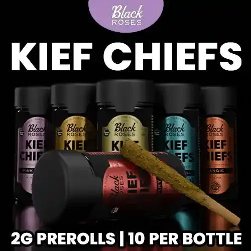 <h1>Black Roses - Kief Chiefs Coated THCa Pre Rolls | 10ct - 20g</h1>
