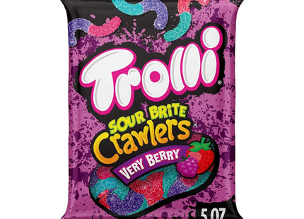 TROLLI 5oZ GUMMI CANDY SOUR BRITE CRAWLERS VERY BERRY 1COUNT