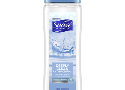 SUAVE BODY WASH 18OZ DEEPLY CLEAN ANTIBAC 1COUNT