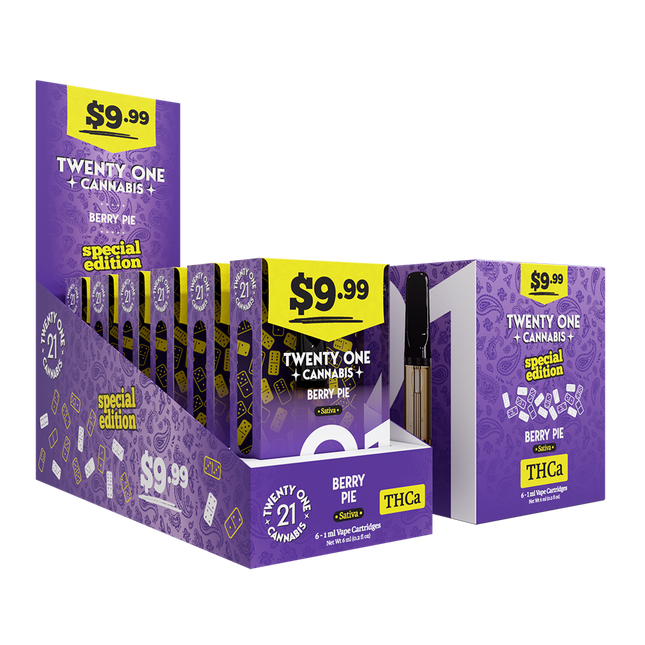 21 1ML CART 9.99$  BERRY PIE
