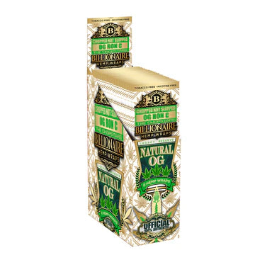 BILLIONAIRE 2PK HEMP WRAPS NATURAL OG 25COUNT