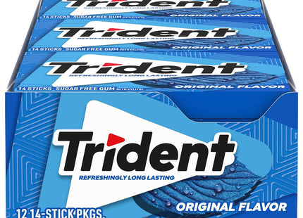 TRIDENT SUGARFREE GUM ORIGINAL 12PACKS