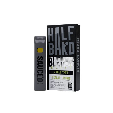 HALF BAK'D BLISS BLEND 1G DISPOSABLE APPLE TART 5PACK