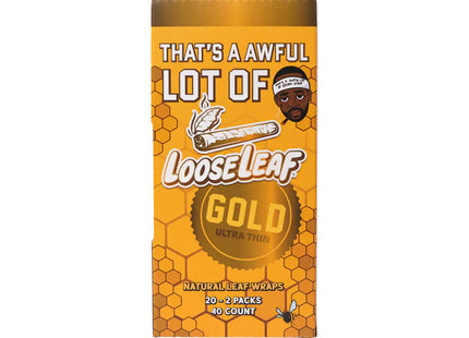 LOOSELEAF 2PK WRAPS GOLD NON-PRICED 20ACKS