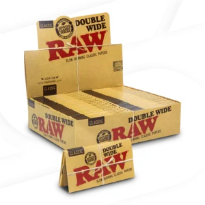 RAW CLASSIC DOUBLE WIDE PAPER 50PK