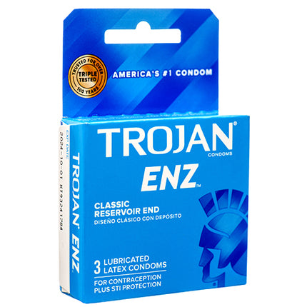 TROJAN ENZ BLUE LUB 6 - 3 PK