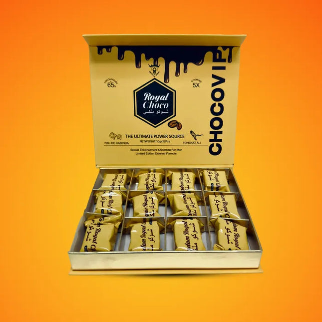 VIP ROYAL H CHOCOLATE TUBE 12CT