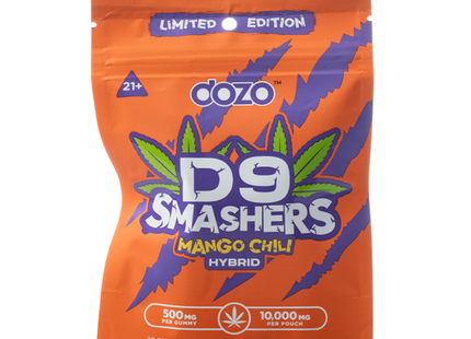 DOZO D9 SMASHERS GUMMIES 10000MG POUCH 5 PACK