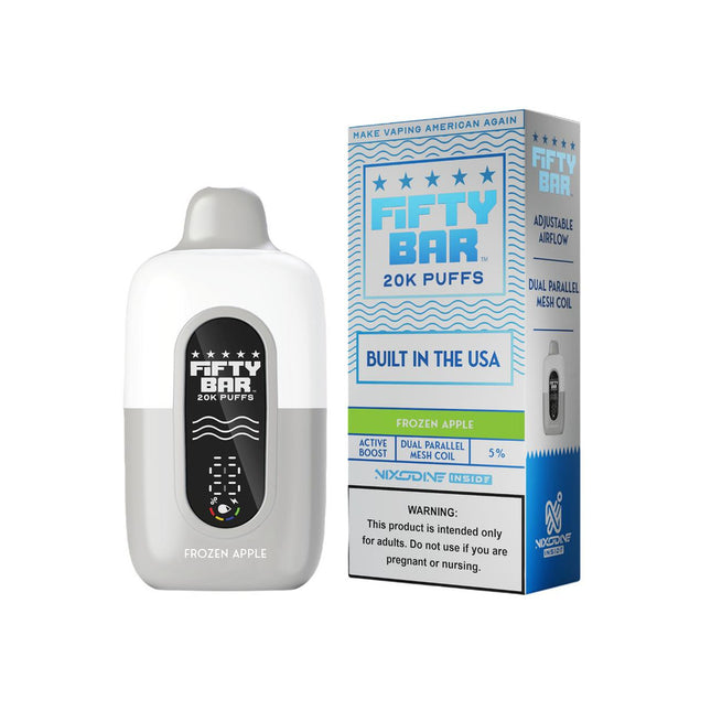 FIFTY BAR V2 NIXODINE + CBD 20K PUFFS DISPOSABLE 5PACK
