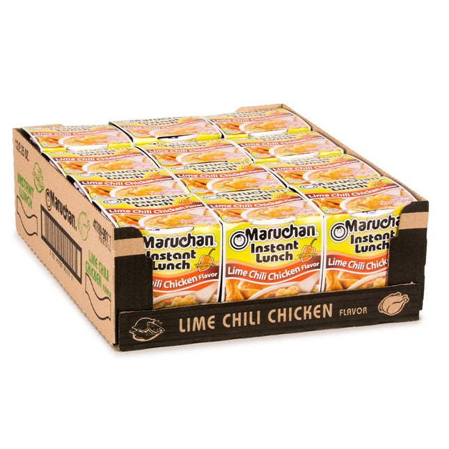 MARUCHAN 2.25oZ INSTANT LUNCH LIME CHILI CHICKEN FLAVOR 12COUNT