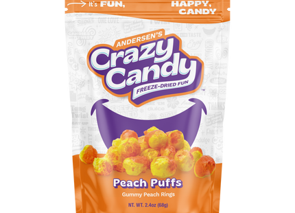 FREEZE DRIED CANDY PEACH RINGS