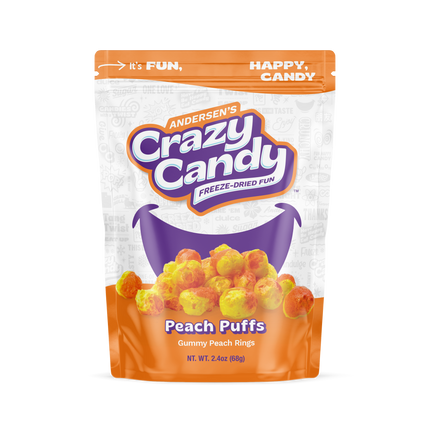 FREEZE DRIED CANDY PEACH RINGS