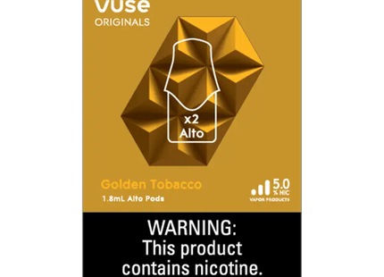 VUSE ALTO GLDN TOBACCO 5% -2PK