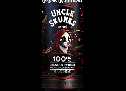 UNCLE SKUNKS 100MG CRAFT SODA 12 FL OZ  24COUNT