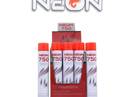 NEON PREMIUM BUTANE GAS 750 ML -9PK