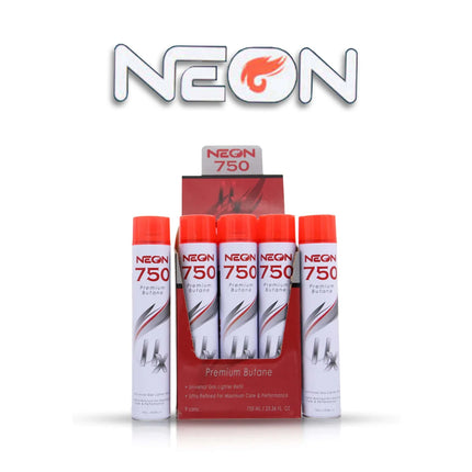 NEON PREMIUM BUTANE 750 ML -9PK