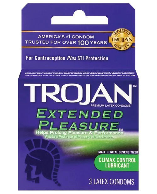 TROJAN EXTENDED PLEASURE 6-3PK